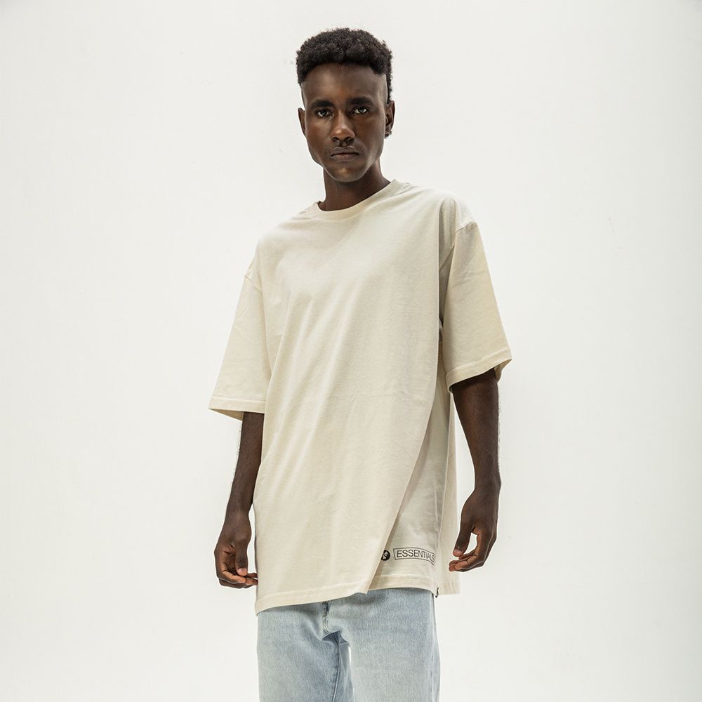 Camiseta Oversized Essentials Bege